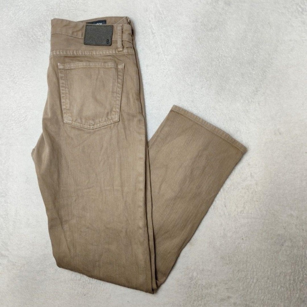 Bonobos Jeans Mens 33x32 Beige Straight Chino Travel Stretch Cotton Spandex USA